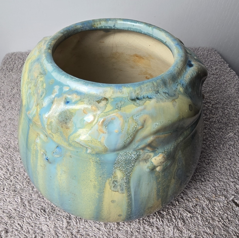 Vintage Pierrefonds Potteey Art Nouveau France Art Pot Marked Vase - Picture 2 of 16